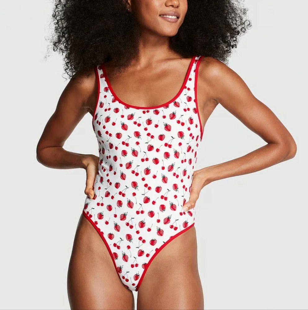 New!Frankies‎ Bikini X Pink Marlow One Piece Swimsuit